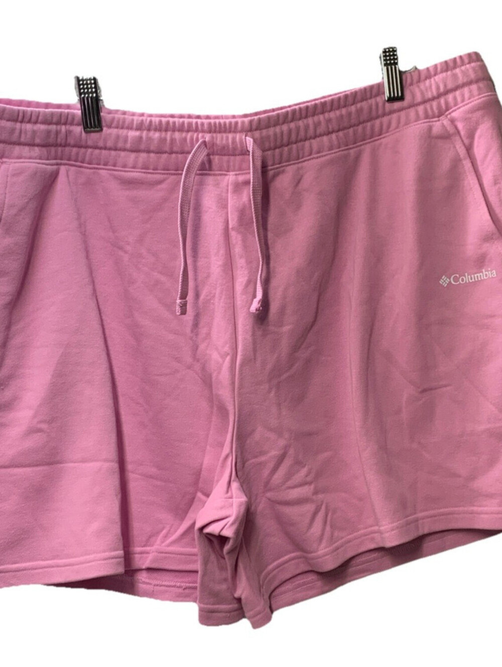 Columbia Trek French Terry Pink 3" Shorts AW4631-561 Women's Size 1X Drawcord